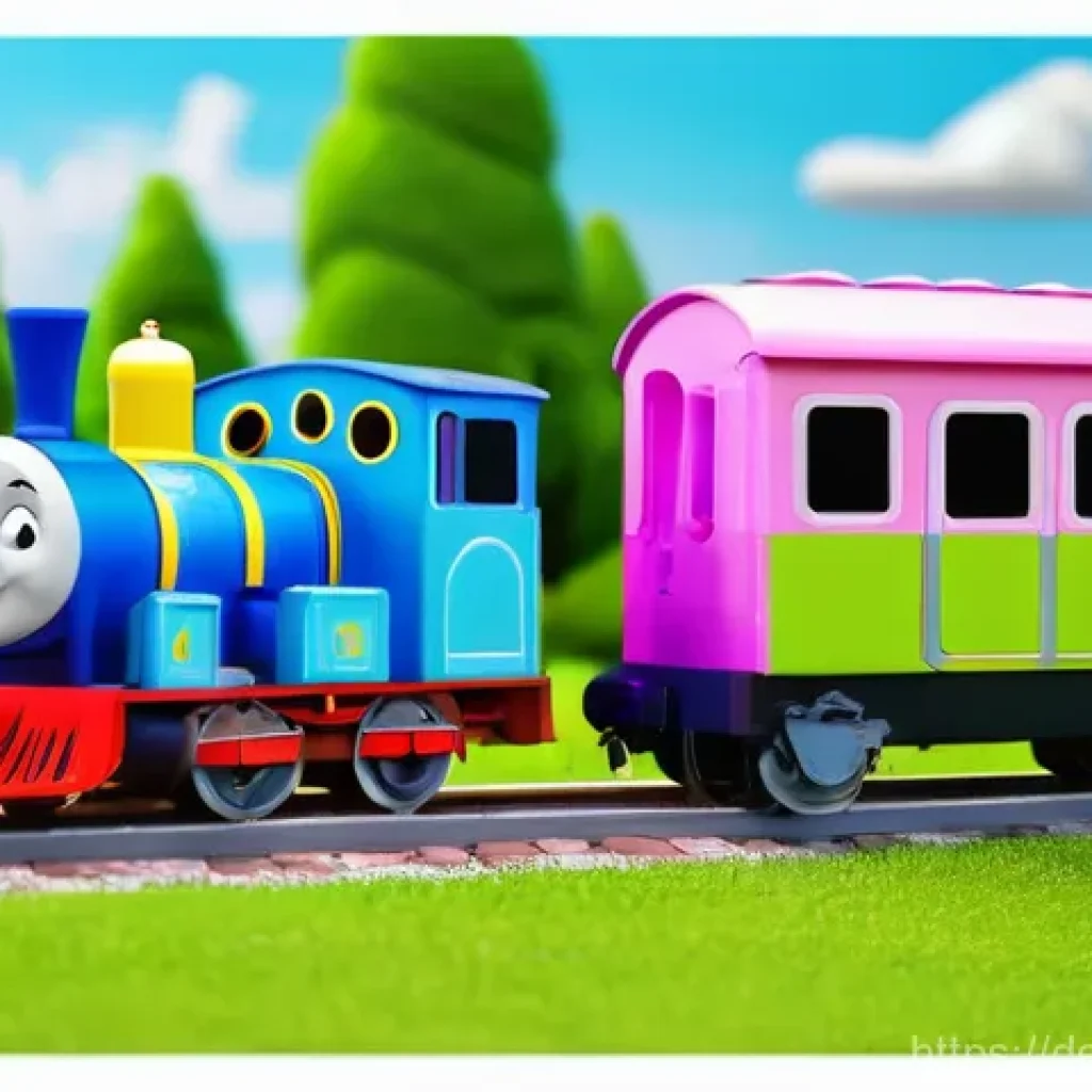 띠띠뽀 관련 새로운 에피소드 개발 - A vibrant 3D animation featuring Titipo, Genie, and Diesel on a sunny day. Titipo, a cheerful blue p...