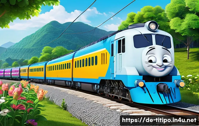 띠띠뽀와 관련된 역사적 배경 - **Vibrant Train Station Fun**
    An animated, highly detailed, and brightly colored scene featuring...
