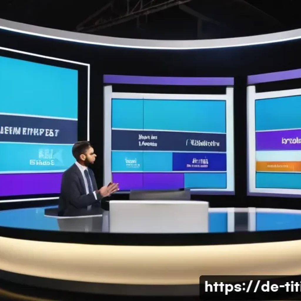 띠띠뽀와 함께한 시청자의 경험 - A modern TV studio scene featuring two approachable, casually dressed hosts engaging warmly with an ...