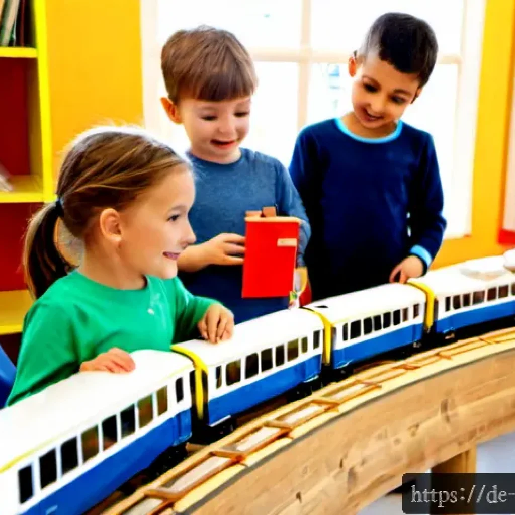 띠띠뽀 콘텐츠와 어린이들의 창의적 반응 - Photorealistic bright German kindergarten classroom in Munich, a small group of joyful children aged...