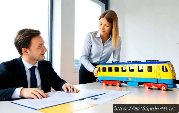 띠띠뽀 초상권 이슈 - Photorealistic German legal consultation scene, a parent reviewing children’s media rights documents...